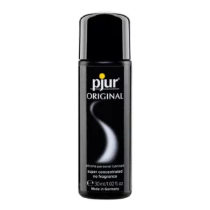 pjur Original silicone based personal lubricant in 30ml size in a black bottle with the brand name pjur.