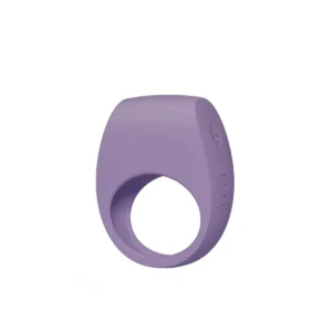 LELO TOR 3 vibrating couples ring in violet dusk silicone, front view