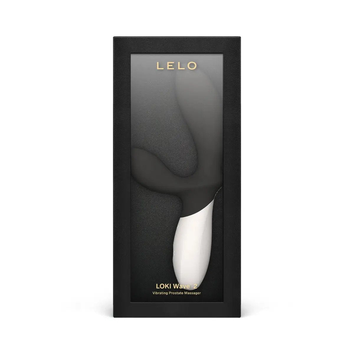 LELO LOKI Wave 2 black color vibrating prostate massager in black and white retail box