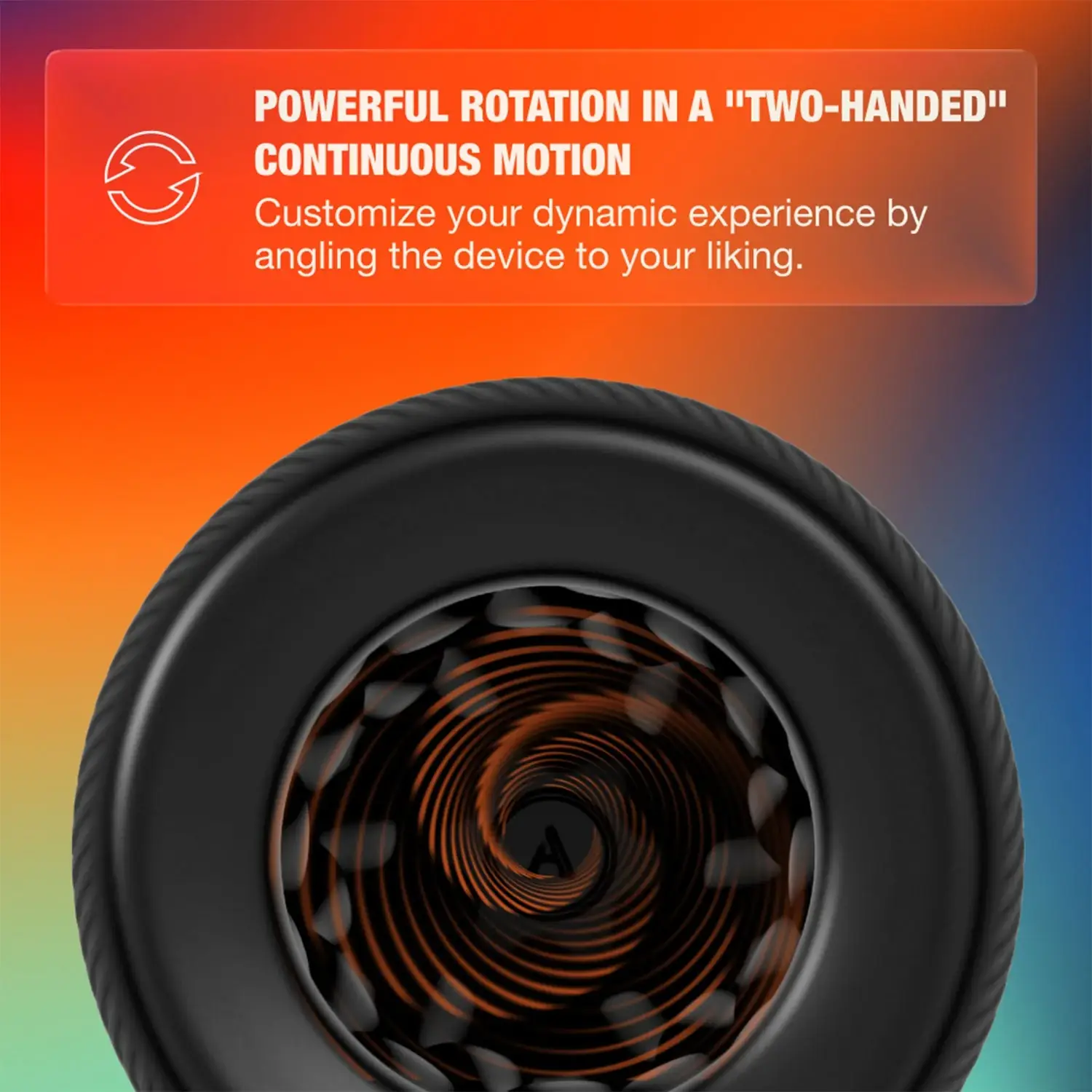 Arcwave Orbit continuous rotating stimulation close-up.