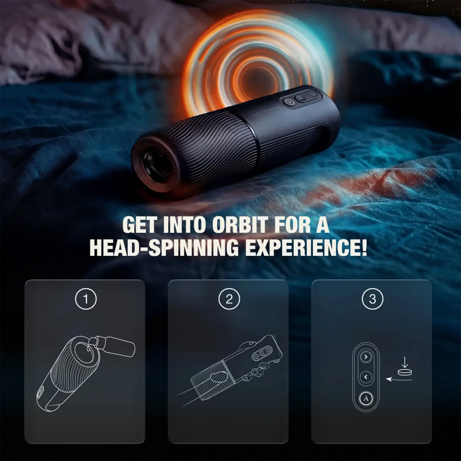 Arcwave Orbit setup and control instructions graphic.