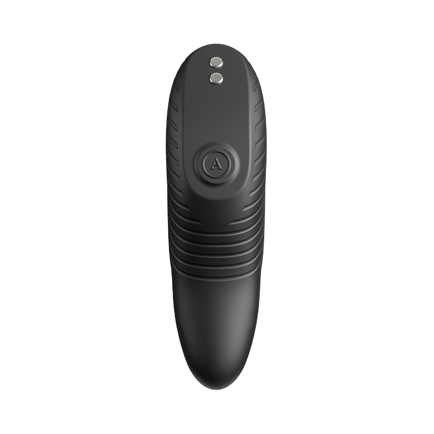 Arcwave Perk black remote control front view on white background