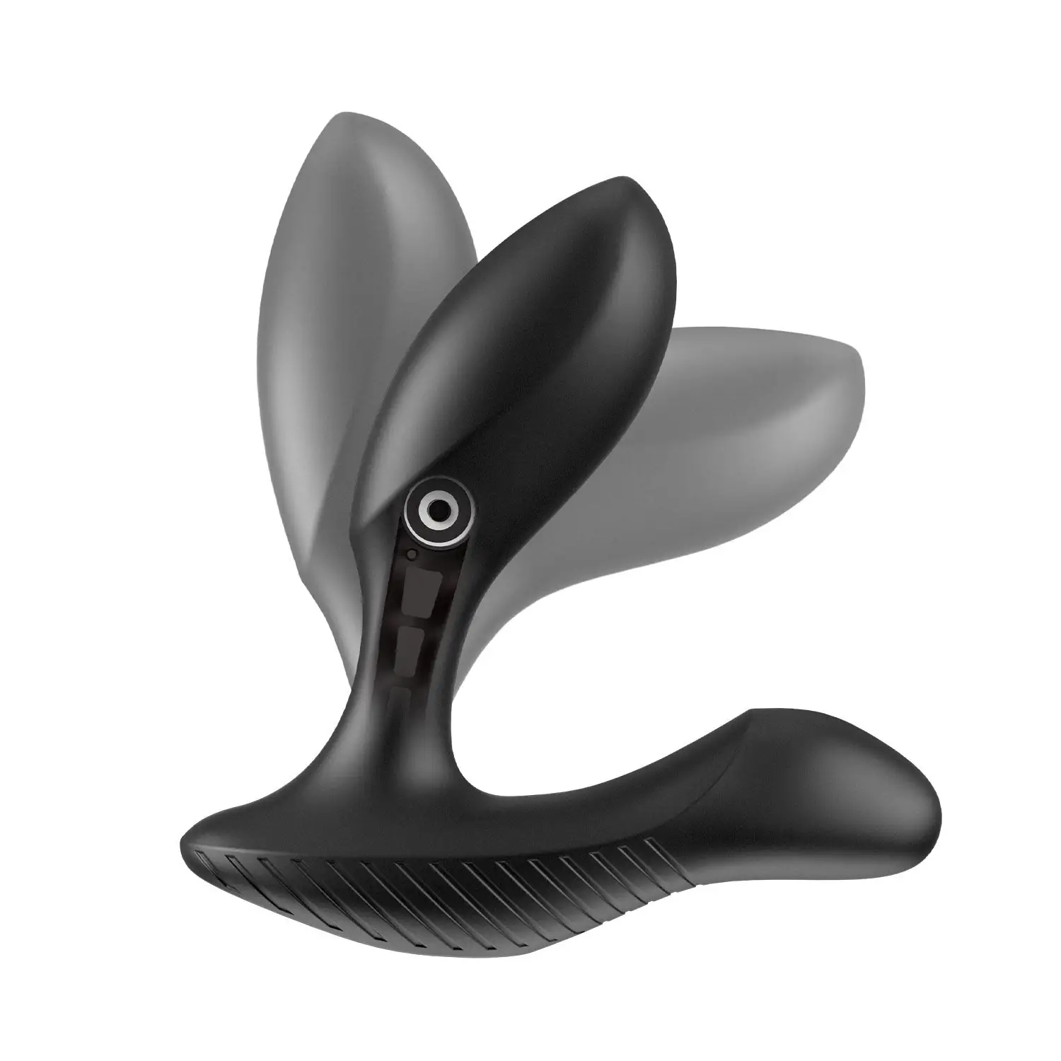 Arcwave Perk black prostate vibrator exploded view showing adjustable hinge