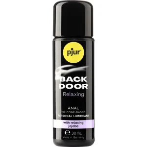 pjur Back Door Relaxing silicone-based anal lubricant 30ml black bottle
